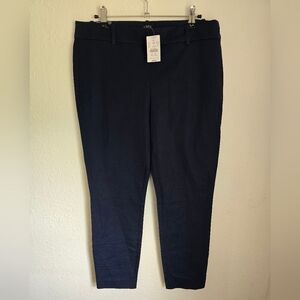NWT J. Crew Classic Navy Trousers Winnie Pant Size 10